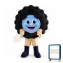 Smile Car Wheel Tire Mascot Costume