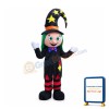 Friendly Clown Girl Mascot Costume