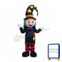 Friendly Clown Girl Mascot Costume