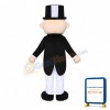 Monopoly Man Mascot Costume