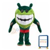 Green Big Mouth Monster Mascot Costume