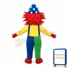 Colorful Clown Mascot Costume