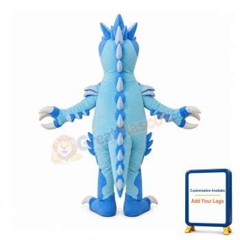 Blue Lightweight Dinosaur Mascot Costume