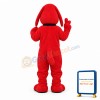 Lightweight Red Dog Mascot Costume