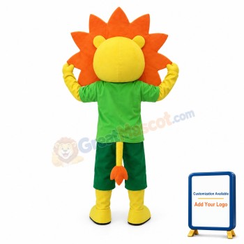 Happy Lion Mascot Costume