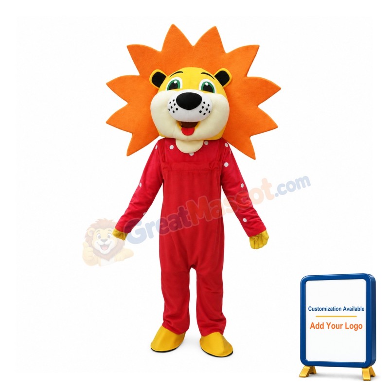 Happy Female Lion Mascot Costume