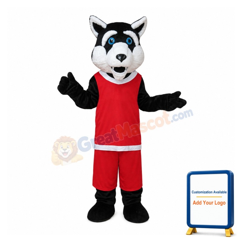 College Sport Lightweight Wolf Mascot Costume