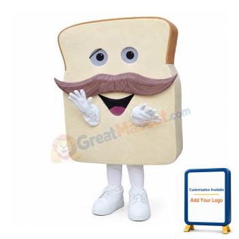 Happy Lightweight Bread Mascot Costume