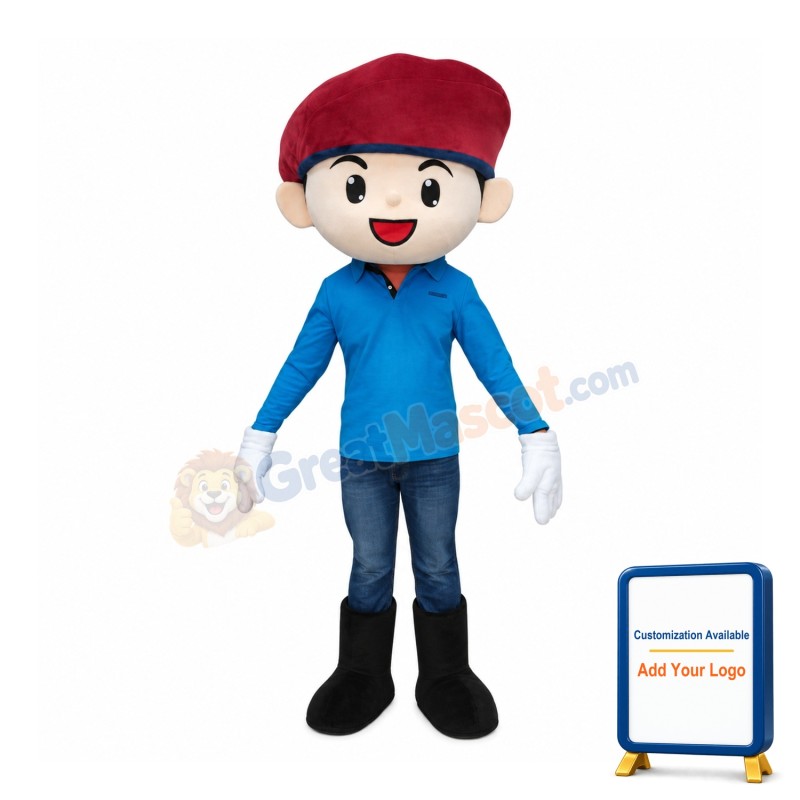 Young Policeman Mascot Costume