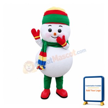 Christmas Snowman Baby Boy Mascot Costume