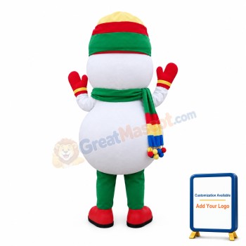 Christmas Snowman Baby Boy Mascot Costume
