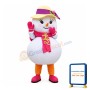 Christmas Snowman Baby Girl Mascot Costume