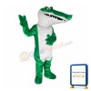 Green Deluxe Crocodile Mascot Costume