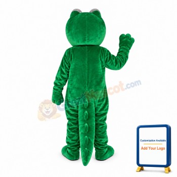 Green Deluxe Crocodile Mascot Costume