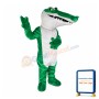 Green Deluxe Crocodile Mascot Costume