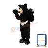Friendly Realistic Black Bear Mascot Costume