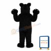 Friendly Realistic Black Bear Mascot Costume