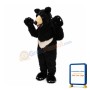 Friendly Realistic Black Bear Mascot Costume