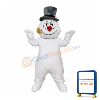 Affordable White Snowman Mascot Costume
