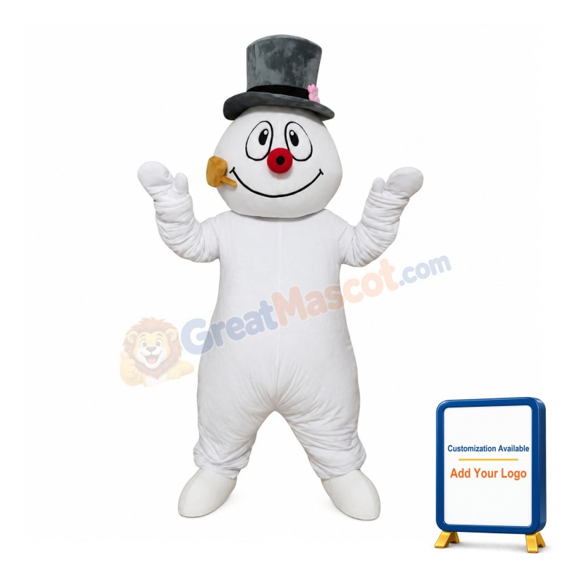 White Snowman Mascot Costume