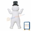 White Snowman Mascot Costume