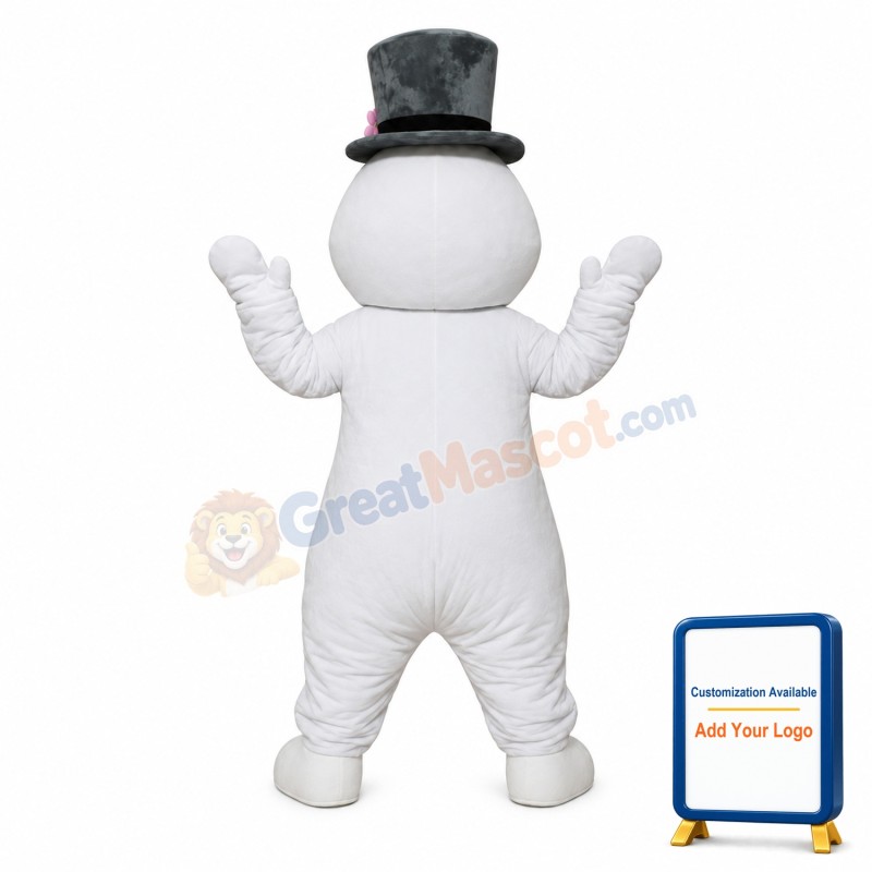 White Snowman Mascot Costume
