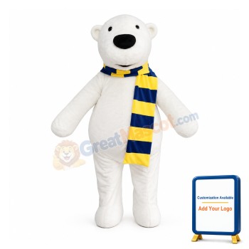 Lovely Polar Bear Mascot Costume