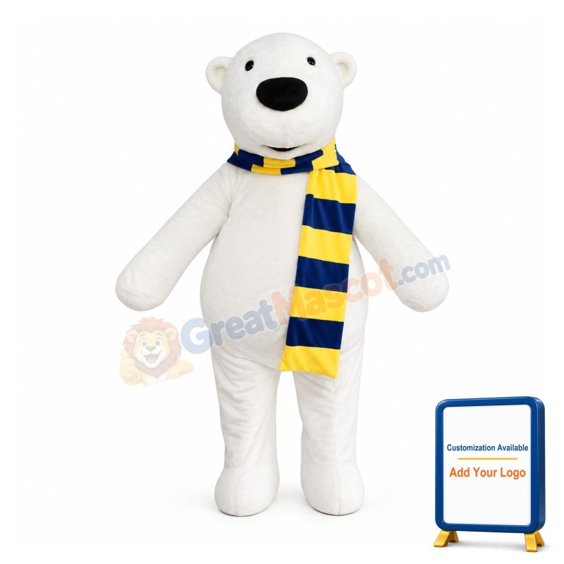 Lovely Polar Bear Mascot Costume