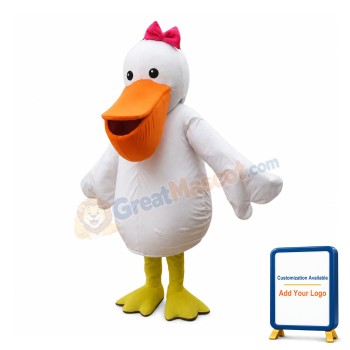 Female Pelican Mascot Costume