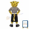 Yellow Lightweight Leopard Mascot Costume