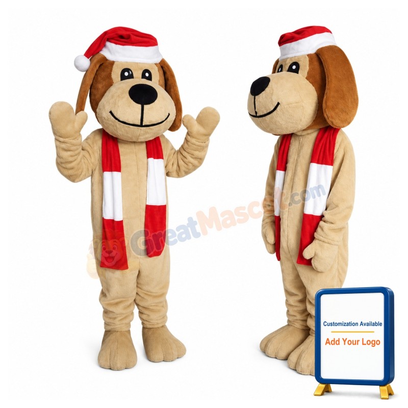 Deluxe Christmas Dog Mascot Costume