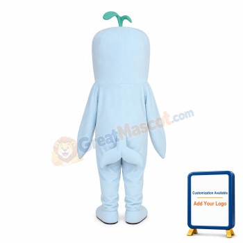 Happy White Whale Mascot Costume