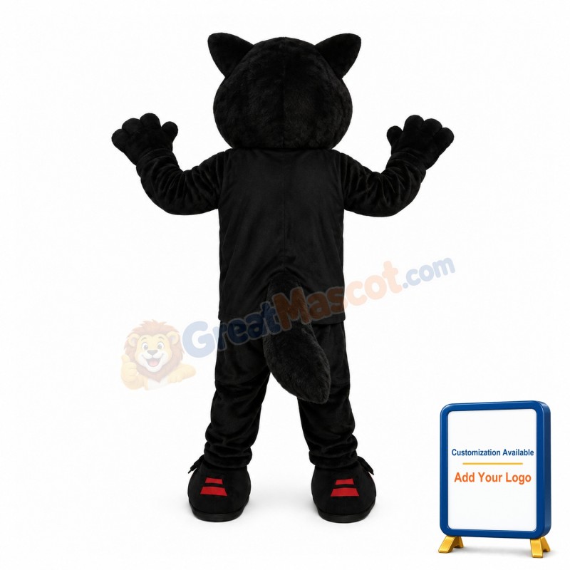 Deluxe Happy Black Bear Mascot Costume