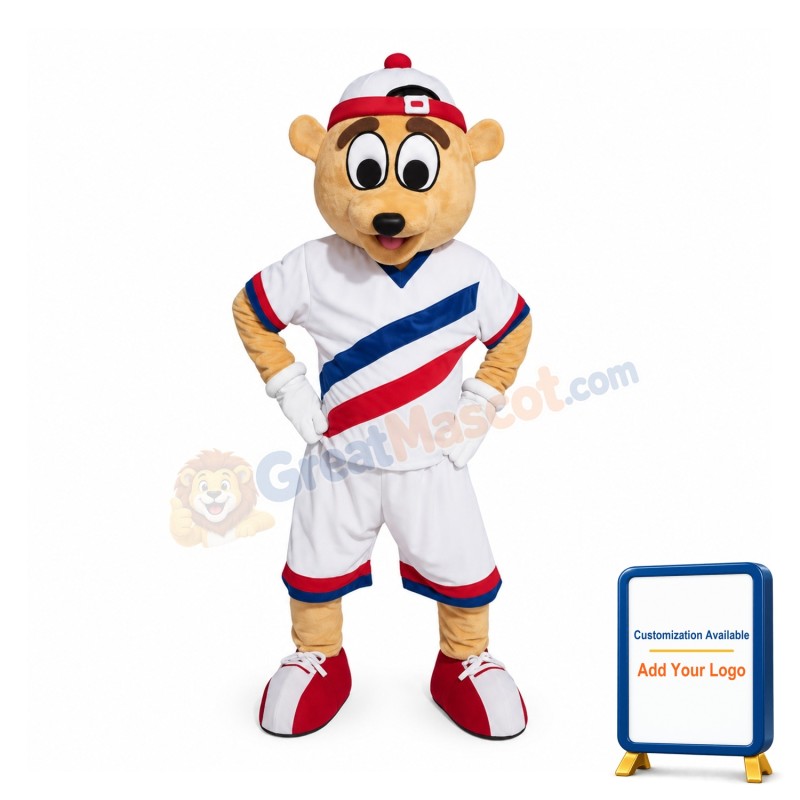 Deluxe Sport Lightweight Bear Mascot Costume