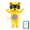 Yellow Raccoon Mascot Costume