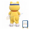 Friendly Yellow Cat Mascot Costume