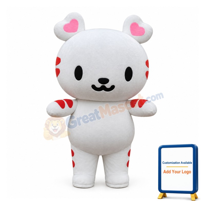 Red Cross Medical Cat Mascot Costume