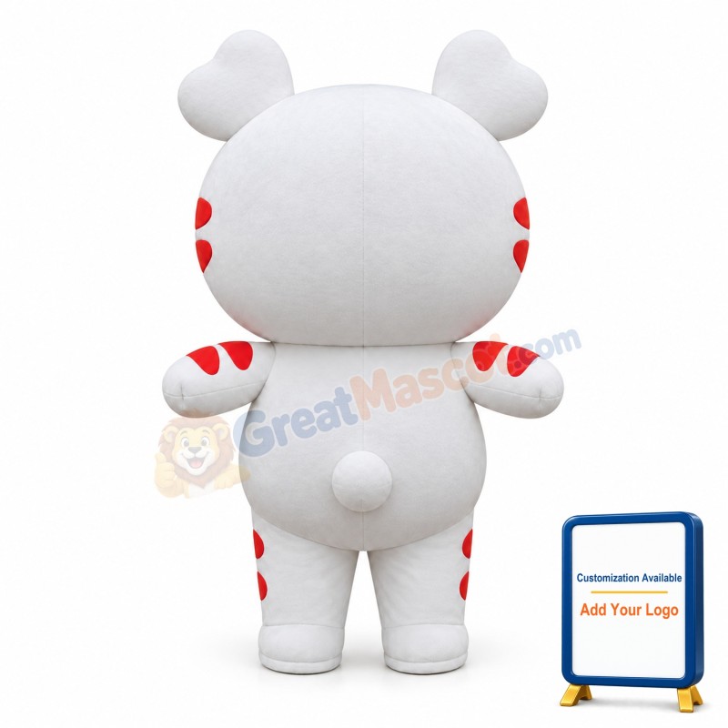 Red Cross Medical Cat Mascot Costume