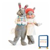 Mayor Clayton & Ms. Merry Easter Bunny Mascot Costume