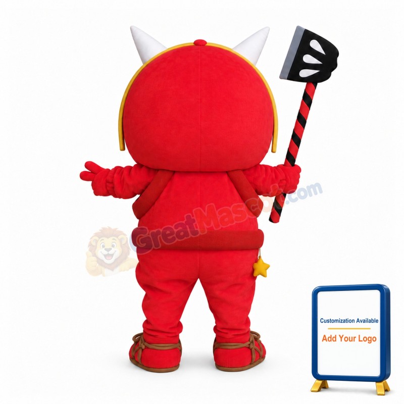 Red Little Devil Mascot Costume