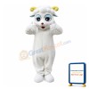 Happy Lightweight White Sheep Mascot Costume