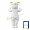 Happy Lightweight White Sheep Mascot Costume