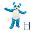 Happy Blue Panda Mascot Costume