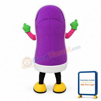 Purple Sneaker Mascot Costume