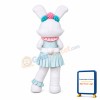 Cute Lightweight White Rabbit Mascot Costume With Dress
