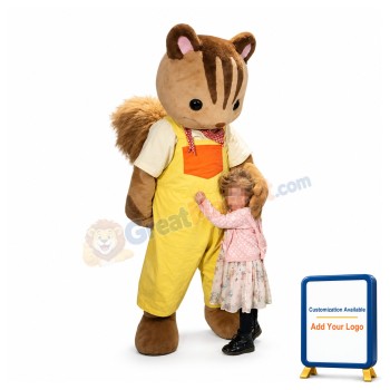 Friendly Lightweight Squirrel Mascot Costume