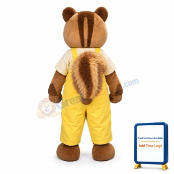 Friendly Lightweight Squirrel Mascot Costume