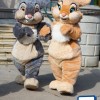 Grey Or Brown Bunny Mascot Costume