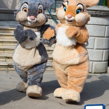 Grey Or Brown Bunny Mascot Costume