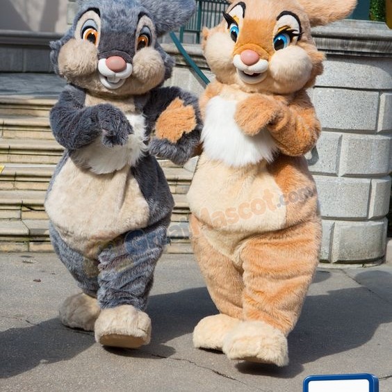 Grey Or Brown Bunny Mascot Costume